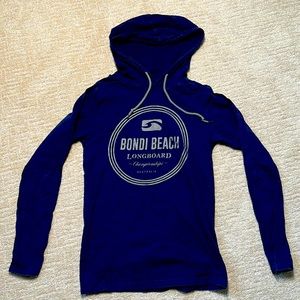 Bondi Beach Australia longboard championship hooded long sleeve t-shirt